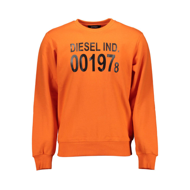 DIESEL SWEATSHIRT OHNE REISSVERSCHLUSS HERREN ORANGE