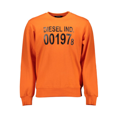 DIESEL SWEATSHIRT OHNE REISSVERSCHLUSS HERREN ORANGE