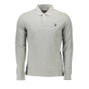 US POLO SHIRT LONG SLEEVE MEN&39S GRAY