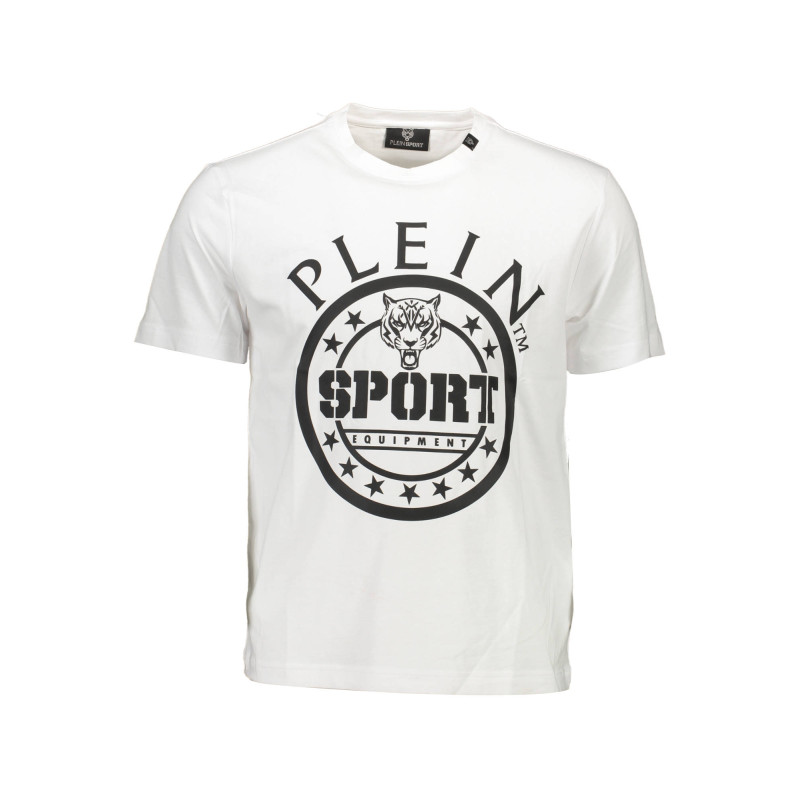 PLEIN SPORT WEISSES KURZARM-T-SHIRT FÜR HERREN