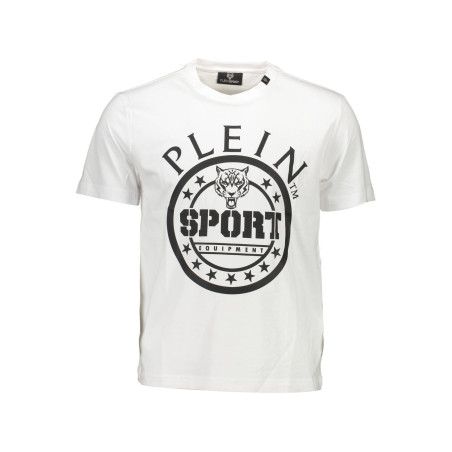 PLEIN SPORT WEISSES KURZARM-T-SHIRT FÜR HERREN