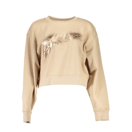 GUESS JEANS SWEATSHIRT WITHOUT ZIP WOMAN BEIGE