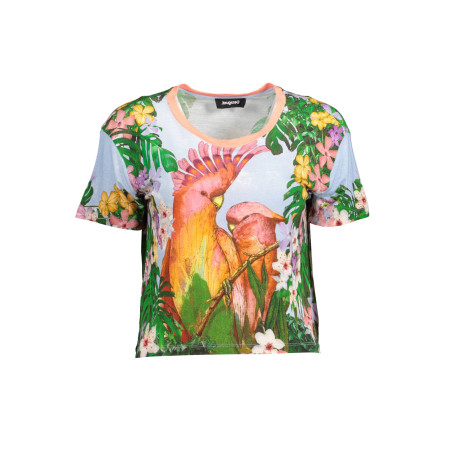 DESIGUAL DAMEN KURZARM T-SHIRT HELLBLAU
