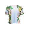 DESIGUAL DAMEN KURZARM T-SHIRT HELLBLAU