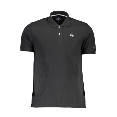 LA MARTINA POLO SHORT SLEEVE MAN BLACK