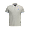 GIAN MARCO VENTURI KURZARM POLOSHIRT HERREN GRAU