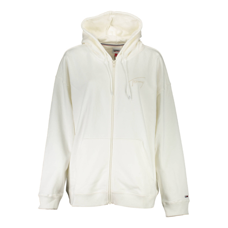 TOMMY HILFIGER FELPA CON ZIP DONNA BIANCO