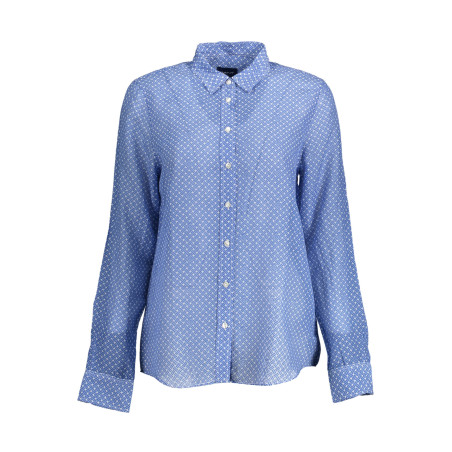 GANT CAMICIA MANICHE LUNGHE DONNA BLU