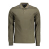 HARMONT &amp BLAINE GREEN MEN&39S LONG SLEEVE POLO SHIRT