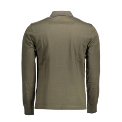 HARMONT &amp BLAINE GREEN MEN&39S LONG SLEEVE POLO SHIRT