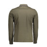 HARMONT &amp BLAINE GREEN MEN&39S LONG SLEEVE POLO SHIRT