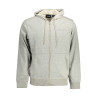 CALVIN KLEIN SWEATSHIRT WITH ZIP MAN GRAY