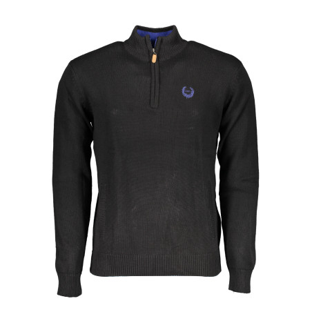GIAN MARCO VENTURI SCHWARZER HERRENPULLOVER
