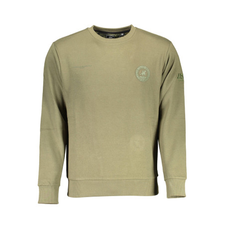 U.S. GRAND POLO FELPA SENZA ZIP UOMO VERDE