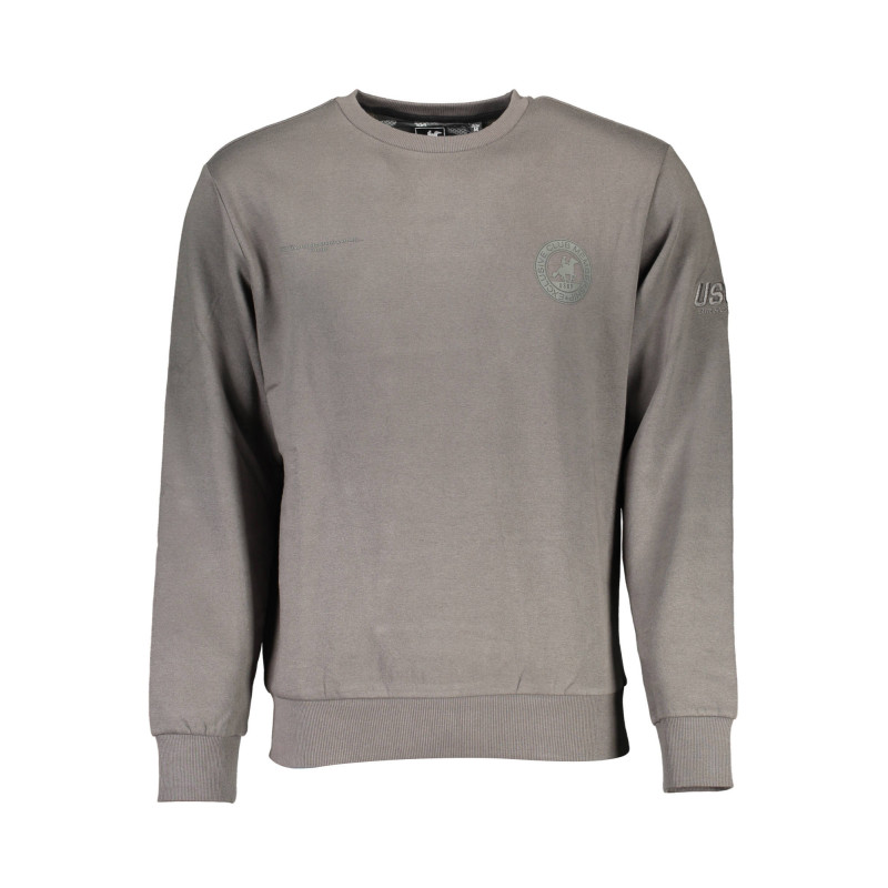 U.S. GRAND POLO FELPA SENZA ZIP UOMO GRIGIO