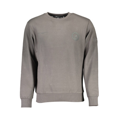U.S. GRAND POLO FELPA SENZA ZIP UOMO GRIGIO