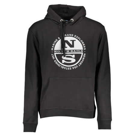 NORTH SAILS SWEATSHIRT WITHOUT ZIP MAN BLACK