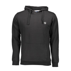 SERGIO TACCHINI BLACK MAN SWEATSHIRT WITHOUT ZIP