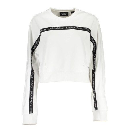 CALVIN KLEIN DAMEN SWEATSHIRT OHNE REISSVERSCHLUSS WEIß