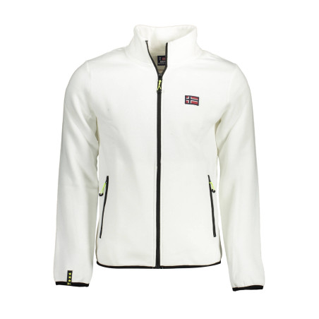 NORWAY 1963 MEN&39S WHITE ZIPPED SWEATSHIRT