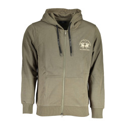 LA MARTINA MEN&39S GREEN ZIPPED SWEATSHIRT