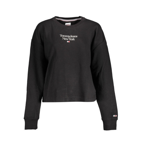 TOMMY HILFIGER SWEATSHIRT OHNE REISSVERSCHLUSS DAMEN SCHWARZ