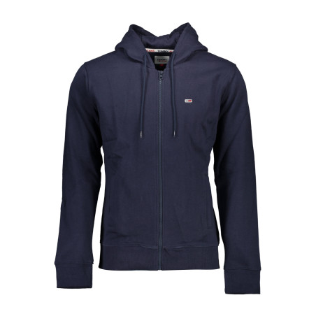 TOMMY HILFIGER MEN&39S BLUE ZIPPED SWEATSHIRT