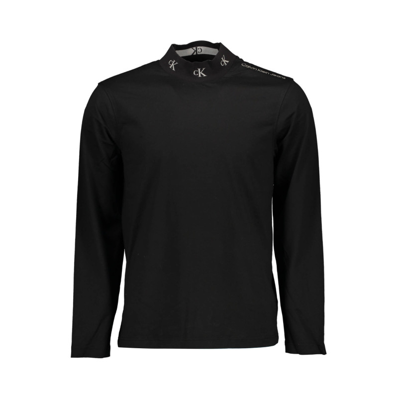 CALVIN KLEIN SCHWARZES LANGARM-T-SHIRT FÜR MANN