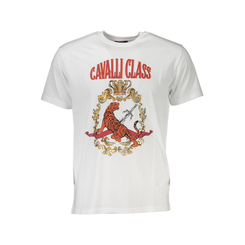 CAVALLI CLASS T-SHIRT KURZARM HERREN WEISS