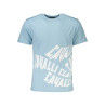 CAVALLI CLASS T-SHIRT MANICHE CORTE UOMO AZZURRO