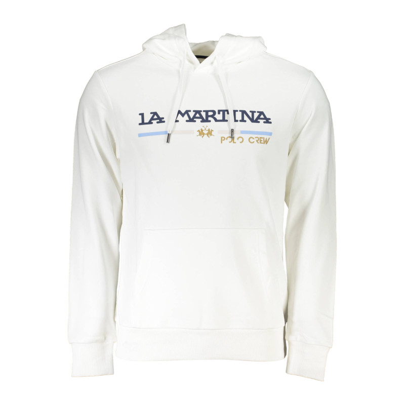 LA MARTINA WEISSES HERREN-SWEATSHIRT OHNE REISSVERSCHLUSS