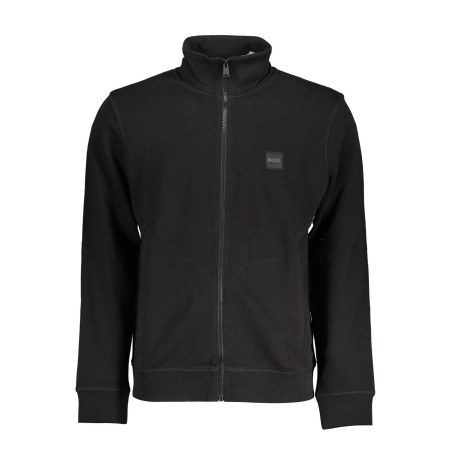 HUGO BOSS FELPA CON ZIP UOMO NERO