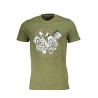 CAVALLI CLASS T-SHIRT MANICHE CORTE UOMO VERDE