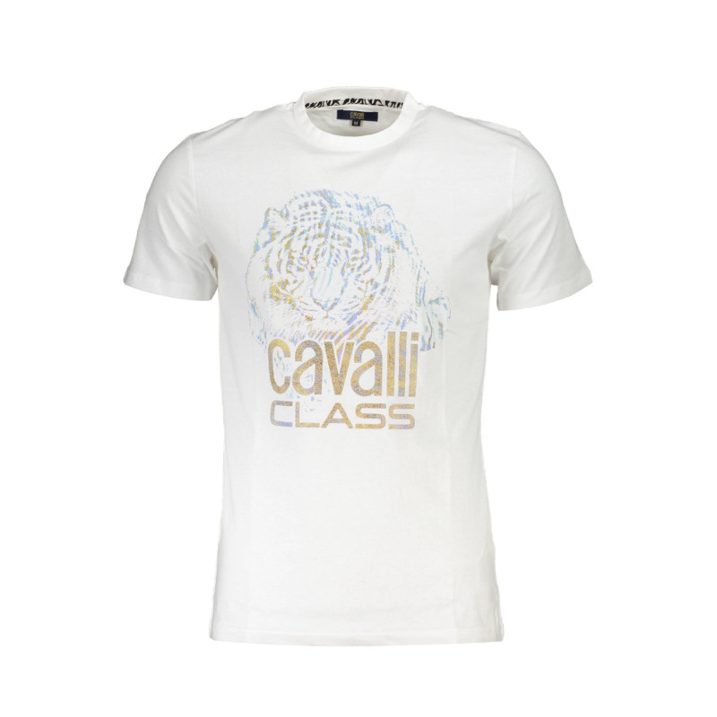 CAVALLI CLASS T-SHIRT SHORT SLEEVE MAN WHITE