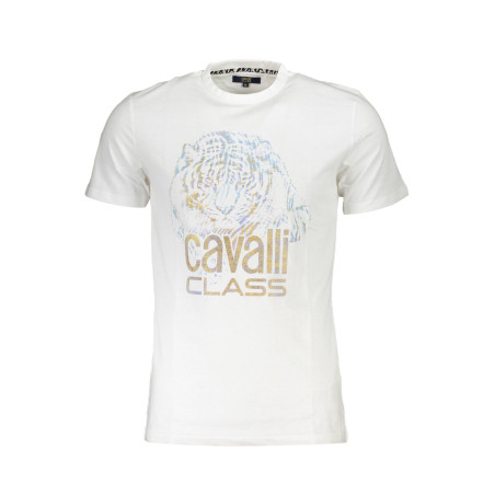 CAVALLI CLASS T-SHIRT SHORT SLEEVE MAN WHITE