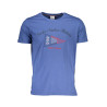 NAUTISCHES SCHULBLAUES KURZÄRMELIGES HERREN-T-SHIRT