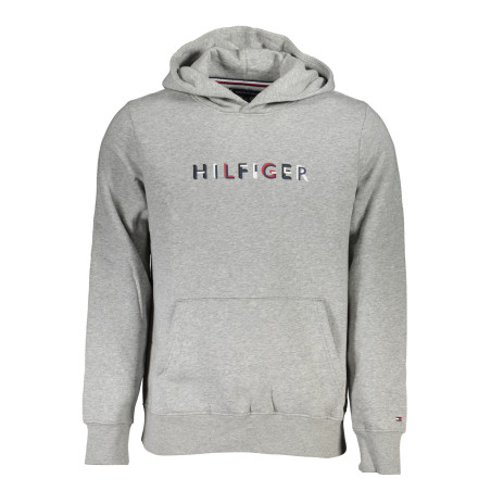 TOMMY HILFIGER FELPA SENZA ZIP UOMO GRIGIO