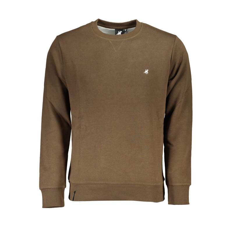 US GRAND POLO HERREN-SWEATSHIRT MIT BRAUNEM REISSVERSCHLUSS