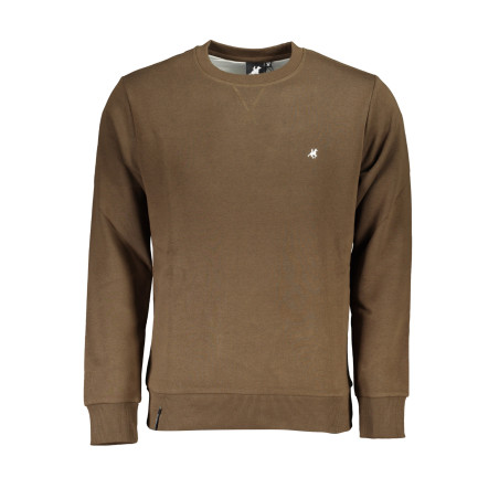 US GRAND POLO HERREN-SWEATSHIRT MIT BRAUNEM REISSVERSCHLUSS