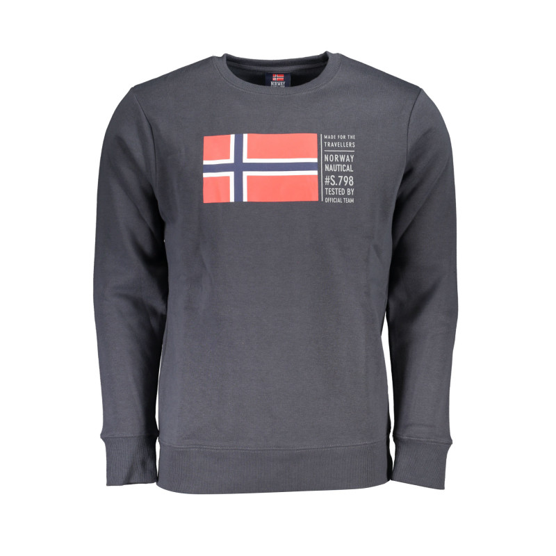 NORWEGEN 1963 GRAUES REIßVERSCHLUSS-SWEATSHIRT FÜR HERREN