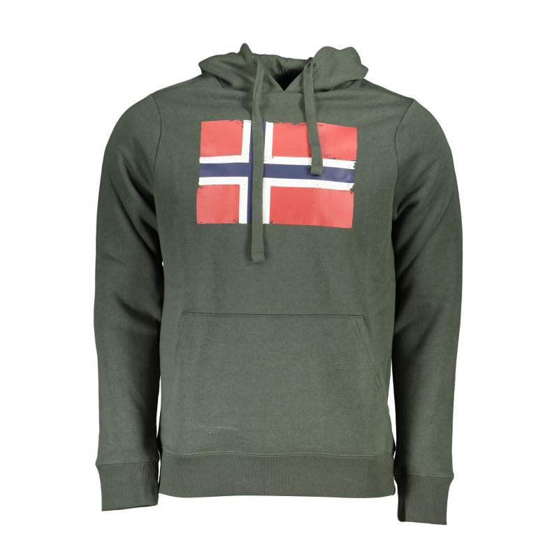 NORWEGEN 1963 GRÜNES HERREN-SWEATSHIRT MIT REISSVERSCHLUSS
