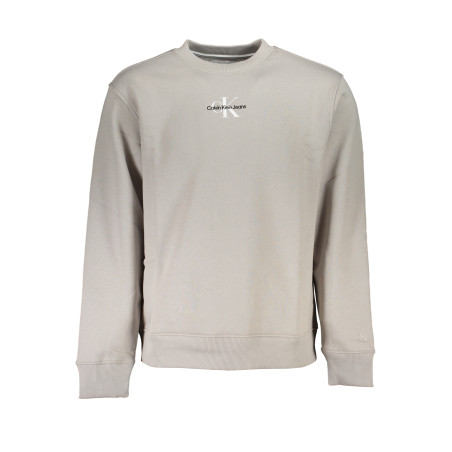 CALVIN KLEIN HERREN-SWEATSHIRT GRAU MIT REISSVERSCHLUSS