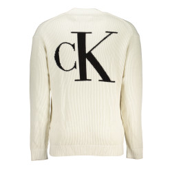 CALVIN KLEIN HERREN-WEIßER PULLOVER