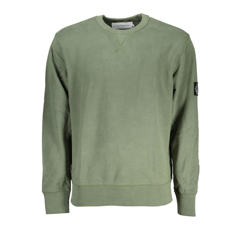 CALVIN KLEIN MEN&39S GREEN ZIPLESS SWEATSHIRT