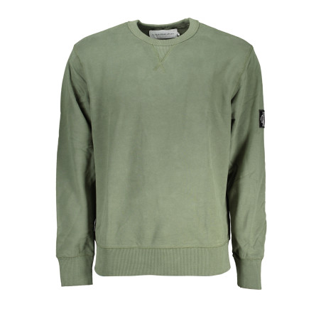 CALVIN KLEIN MEN&39S GREEN ZIPLESS SWEATSHIRT