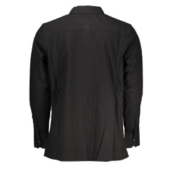 CALVIN KLEIN SCHWARZES LANGARMHEMD FÜR HERREN