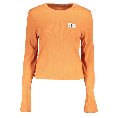 CALVIN KLEIN WOMEN&39S LONG SLEEVE T-SHIRT ORANGE