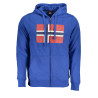 NORWEGEN 1963 BLAUES HERREN-SWEATSHIRT MIT REISSVERSCHLUSS