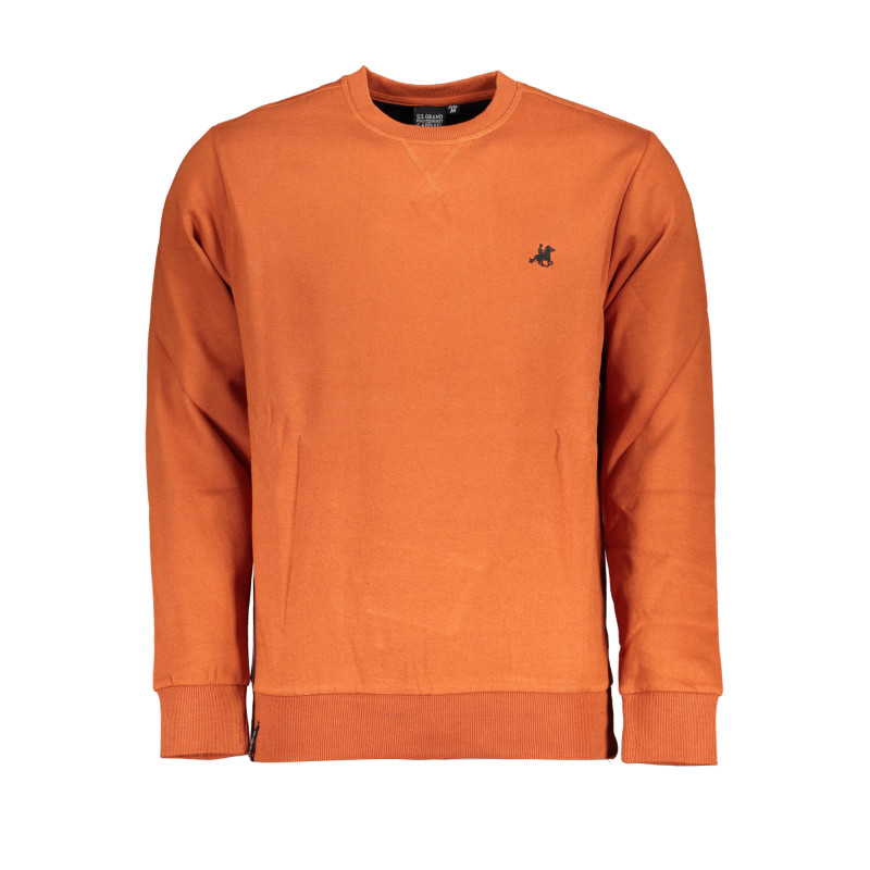 US GRAND POLO HERREN-SWEATSHIRT MIT BRAUNEM REISSVERSCHLUSS