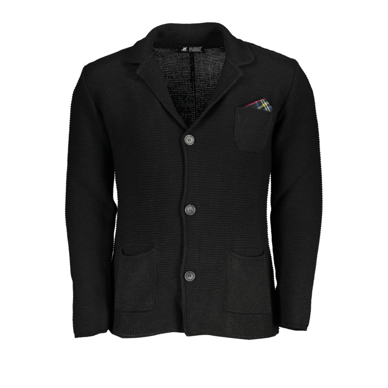 SCHWARZE US-GRAND-POLO-CARDIGAN FÜR HERREN